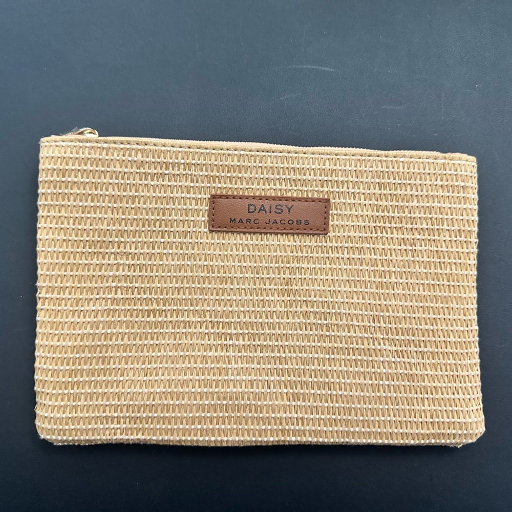 Marc Jacobs Tan Woven Accessories Pouch